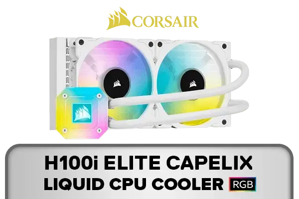 Corsair iCUE H100i Elite Capellix CPU Cooler - White_cooler-600px-v2.webp